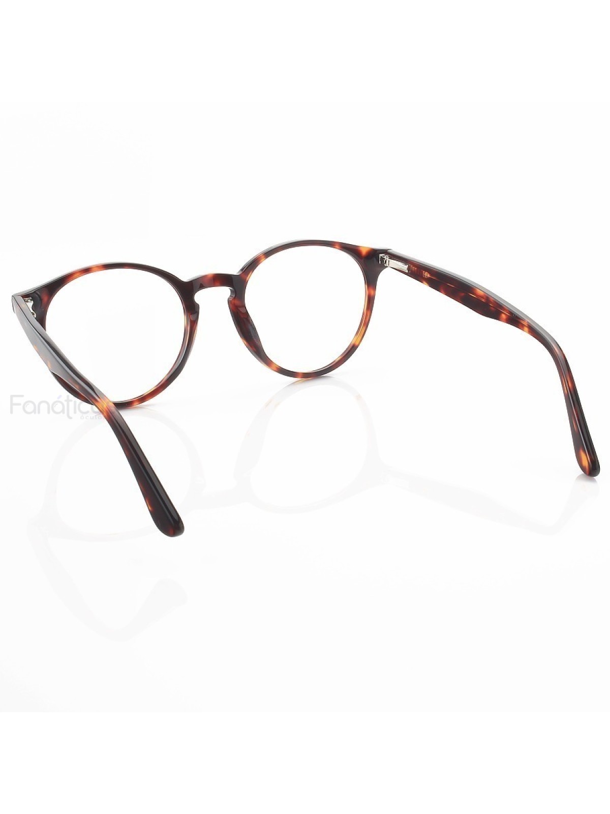 Armação de Óculos Redonda Clear RB2180 Acetato Marrom Tartaruga