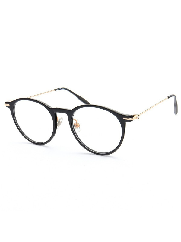 Armação de Óculos Redondo MB0090 Preto Brilhante