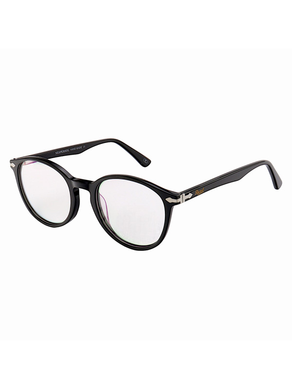 Armação de Óculos Redondo Pers 3183V Preto