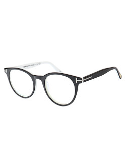 Armação de Óculos Redondo TF5695 Preto e Branco