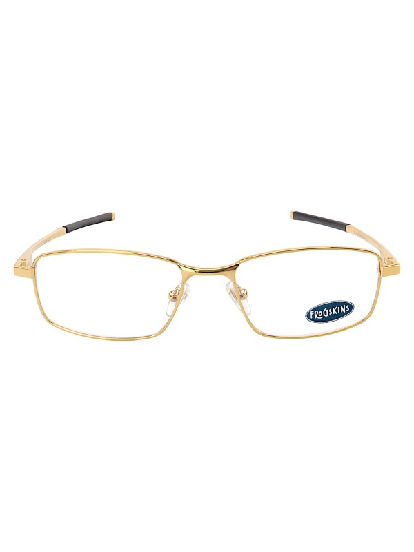 Armação de Óculos Retangular 3217 Metal Dourada Masculina