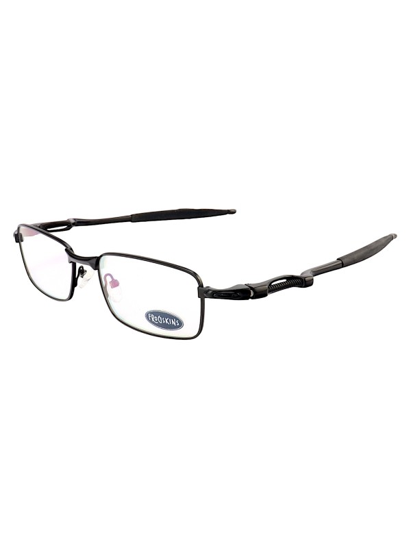 Armação de Óculos Retangular 5043 Molinha Metal Preto Masculina