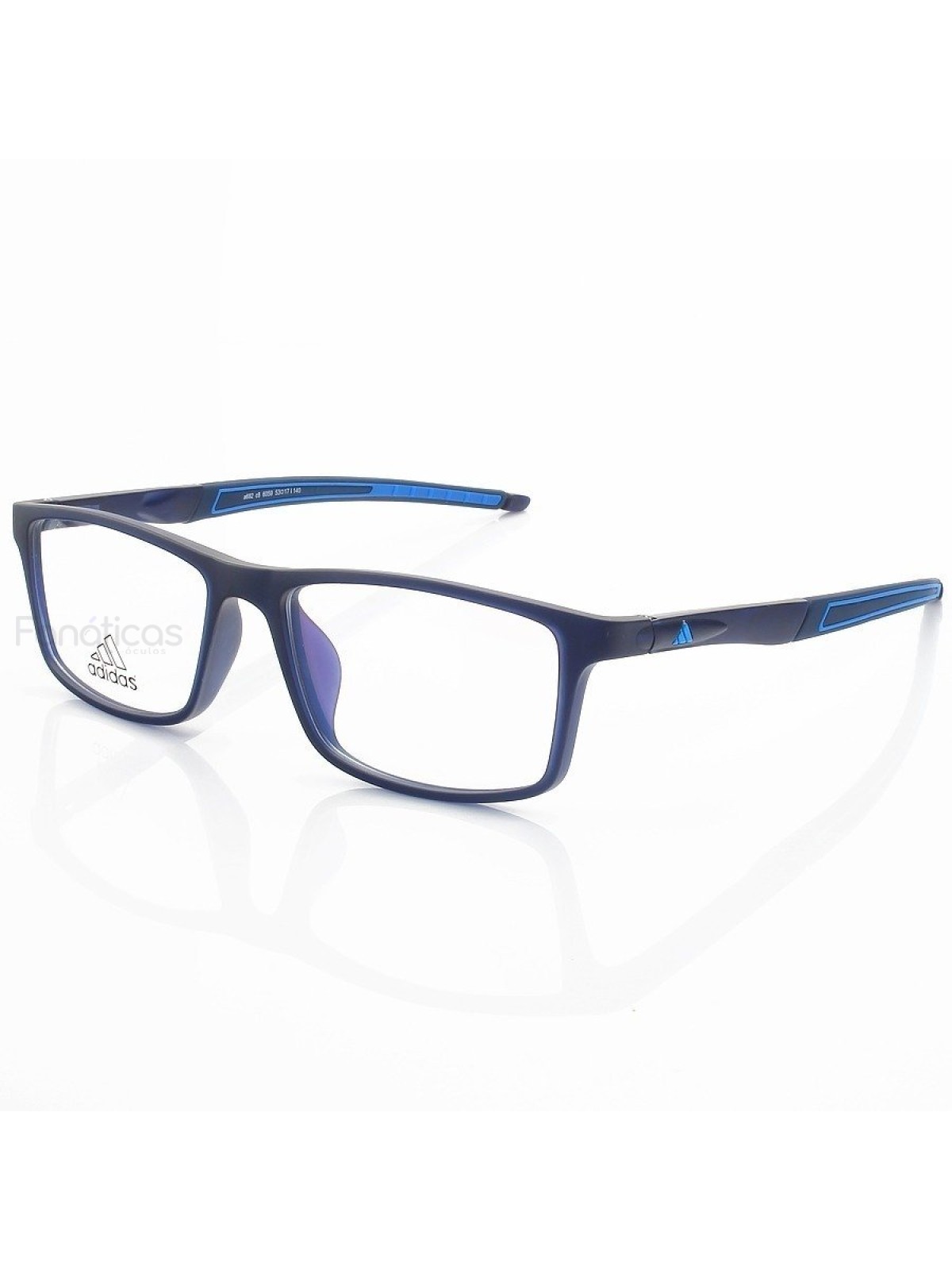 Armação de Óculos Retangular Adidas A692 Azul