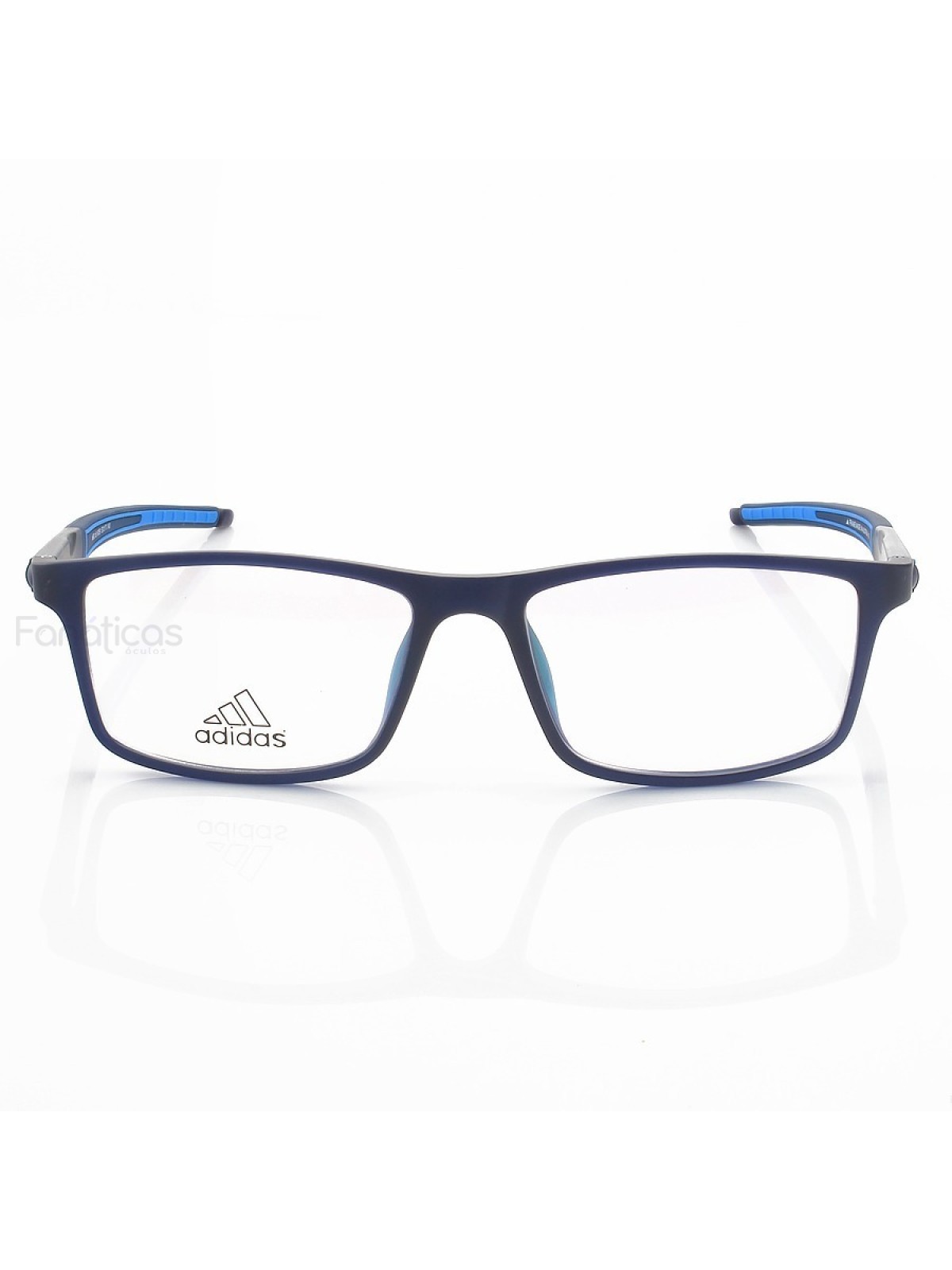 Armação de Óculos Retangular Adidas A692 Azul