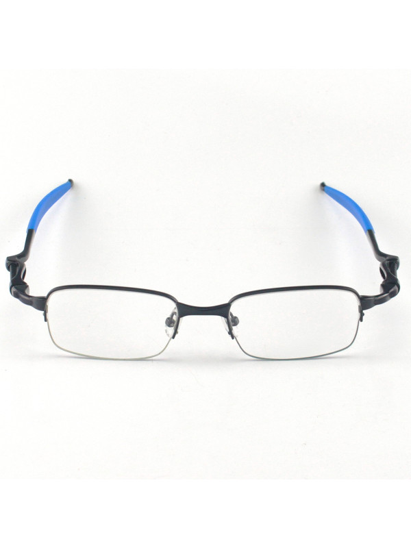Armação de Óculos Retangular Coilover Molinha OX5043 Preto e Azul