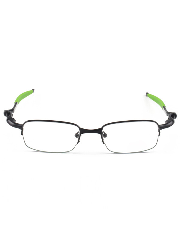 Armação de Óculos Retangular Coilover Molinha OX5043 Preto e Verde