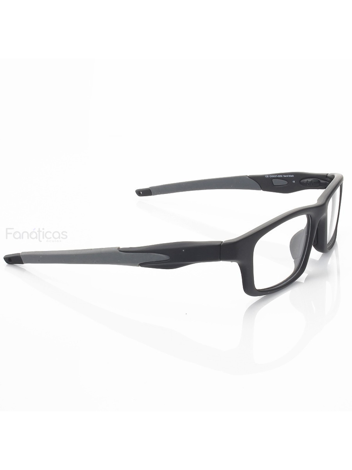 Armação de Óculos Retangular Crosslink OX8037 Preto e Cinza