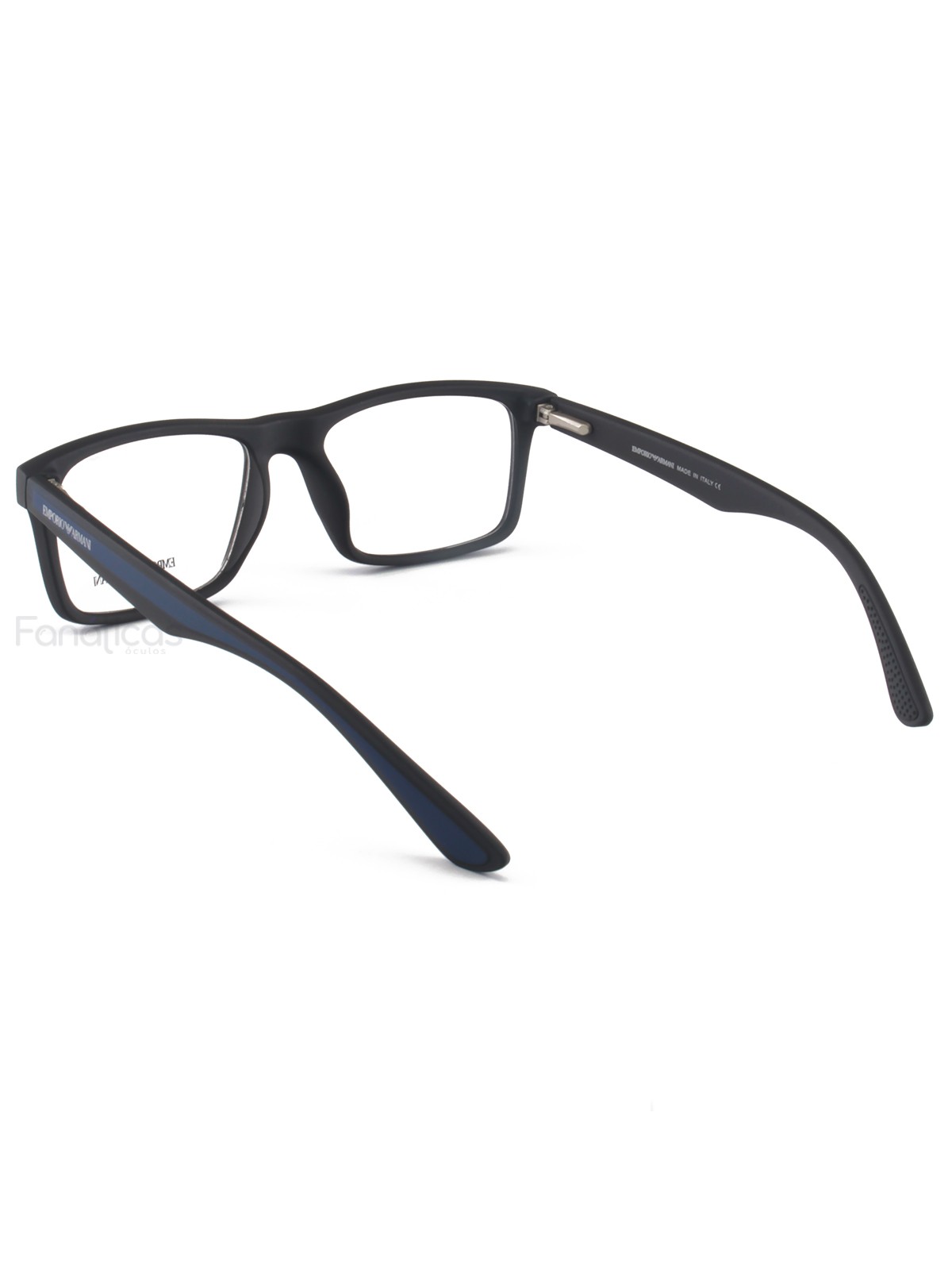 Armacao de Óculos Retangular EA3120 Preto e Azul