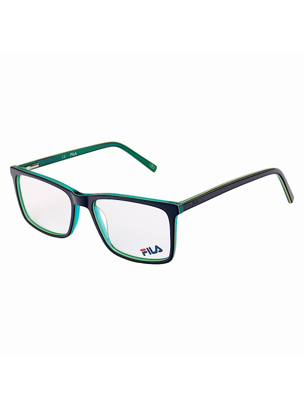 Armação de Óculos Retangular Masculina FL7062 Azul e Verde