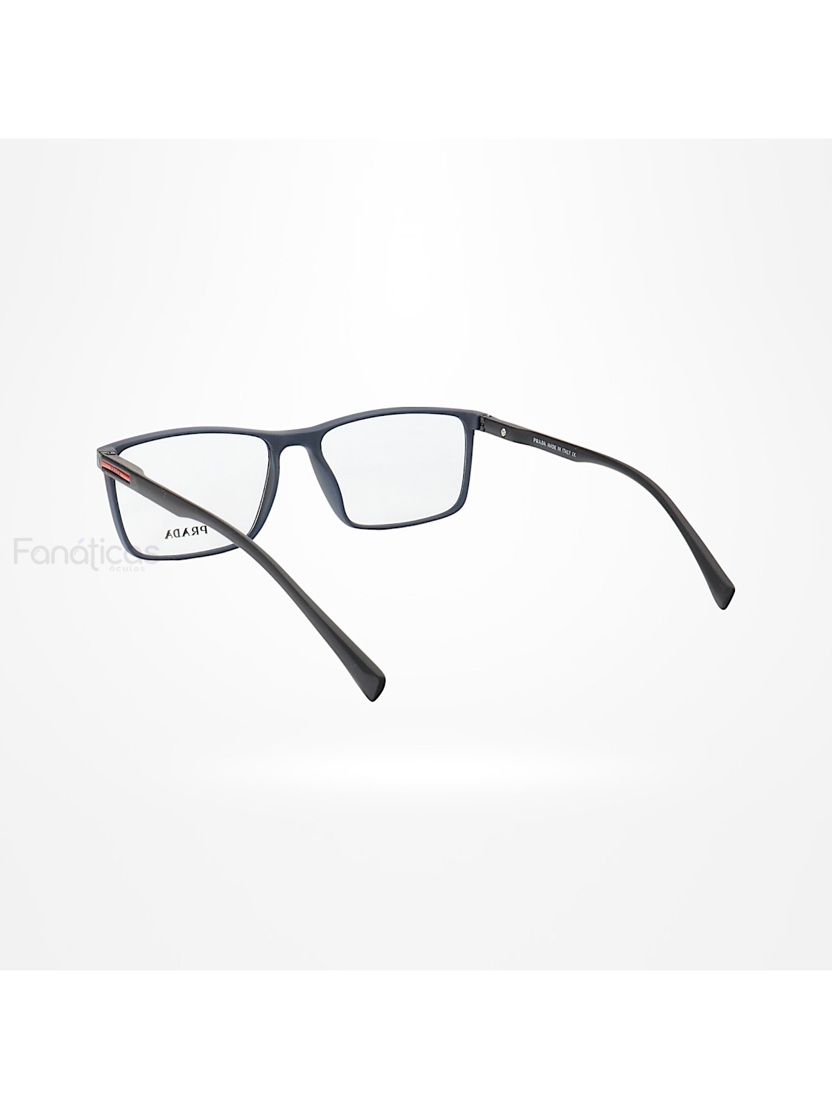 Armação de Óculos Retangular P5150 Preto e Azul