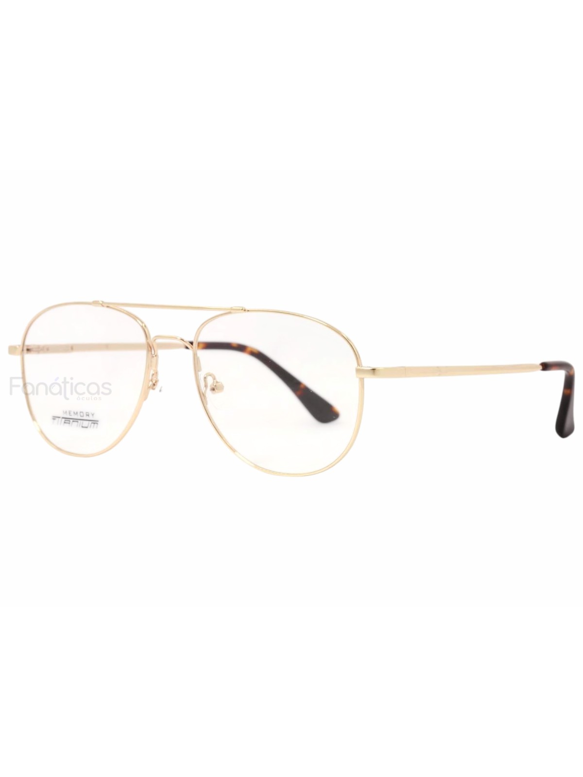 Armação de Óculos Aviador MJ9014 Memory Titanium