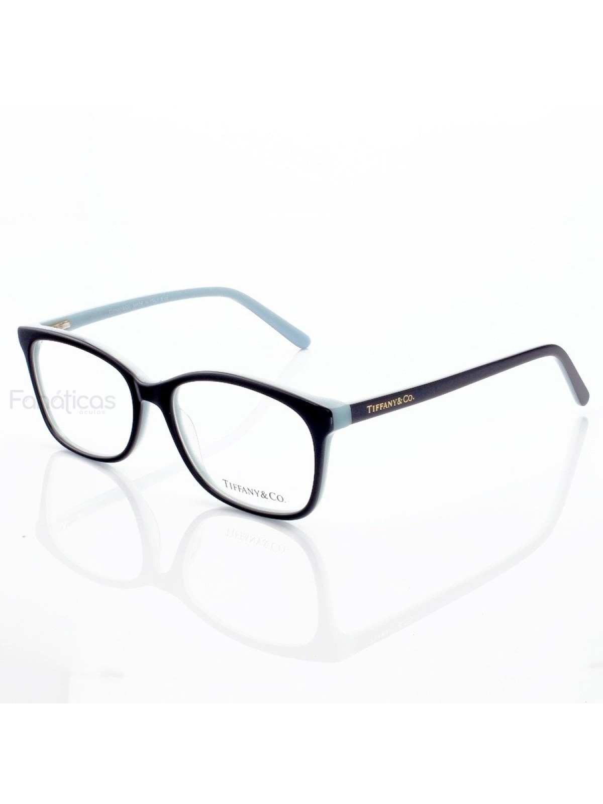 Armacao de Óculos Retangular TF2131 Preto e Azul