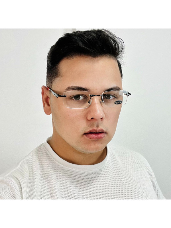 Armação Óculos Retangular Balgriff Wingfold Grafite Vermelho Masculina