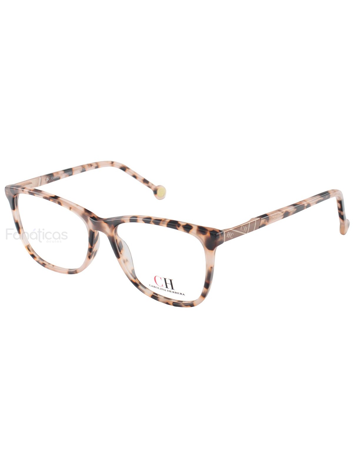 Armacao de Óculos CH682 Rosa Tartaruga
