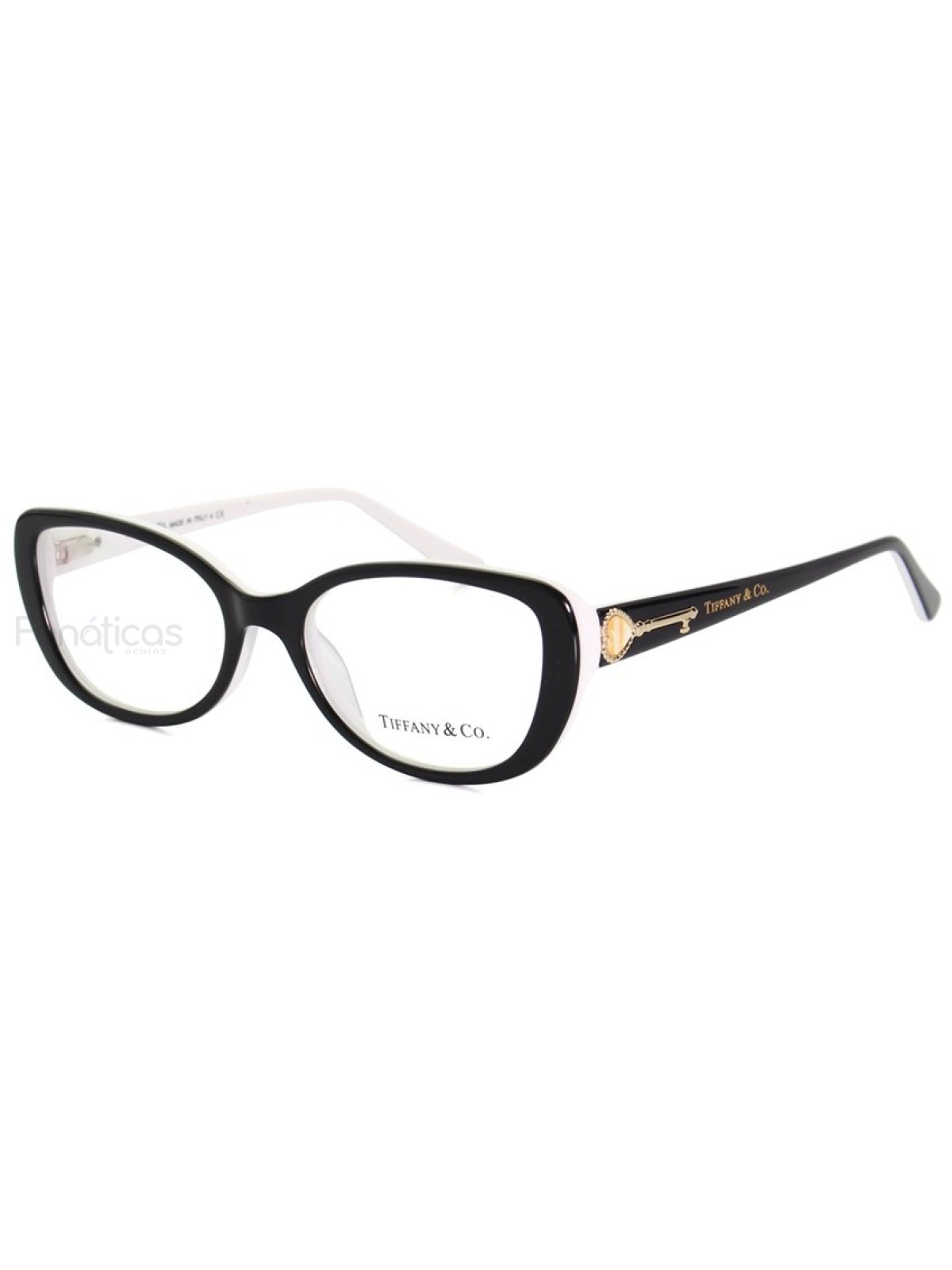 Oculos Armação de Grau -TF 2105 Chave - Preto e Branco