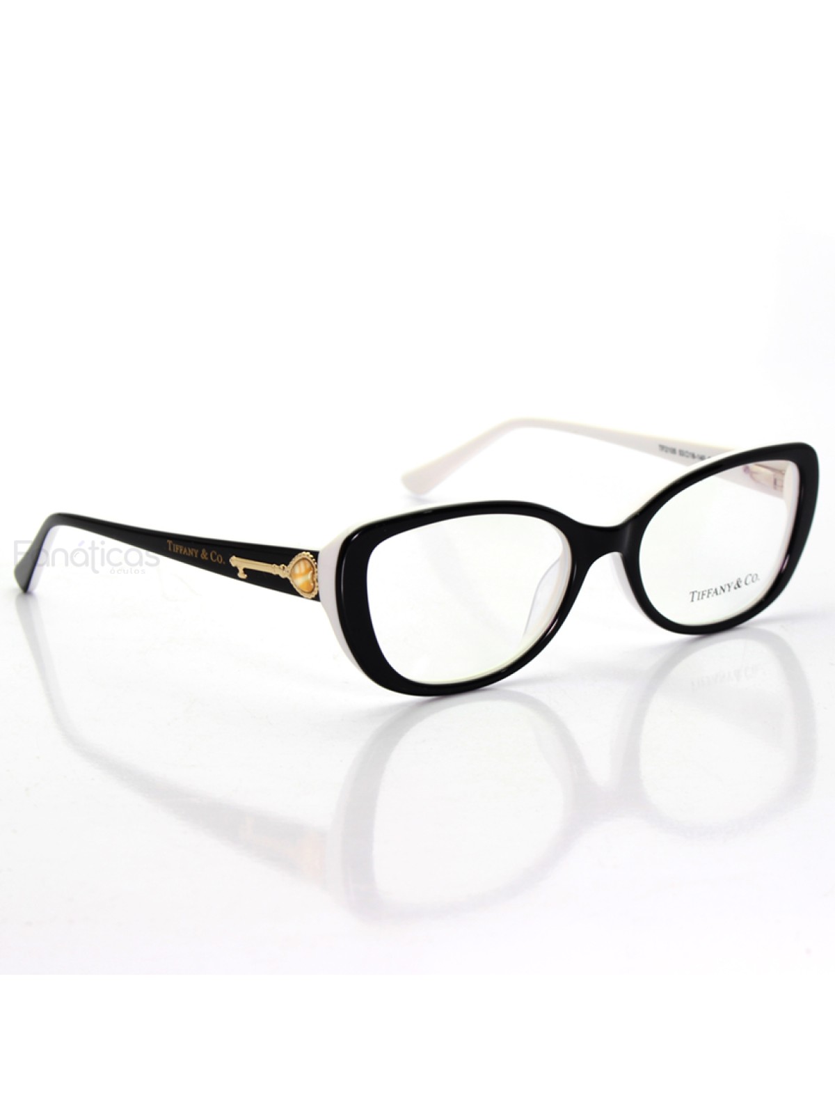 Oculos Armação de Grau -TF 2105 Chave - Preto e Branco