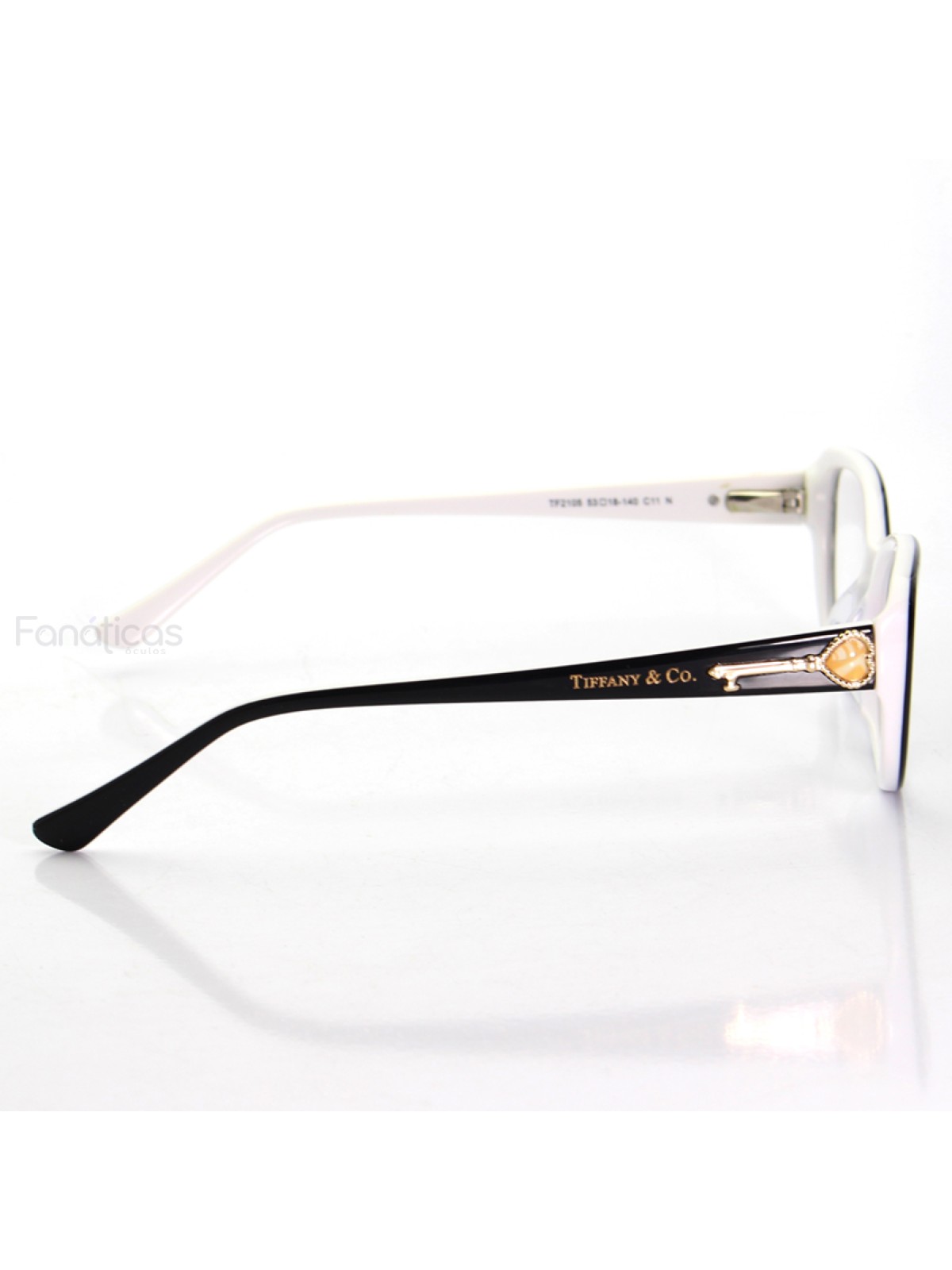 Oculos Armação de Grau -TF 2105 Chave - Preto e Branco