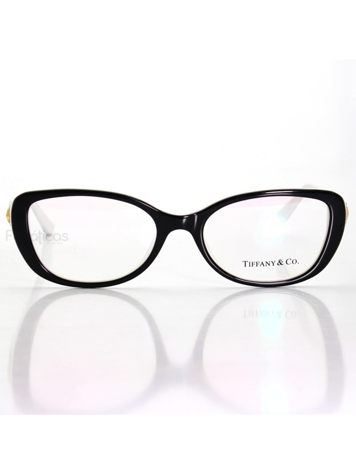 Oculos Armação de Grau -TF 2105 Chave - Preto e Branco