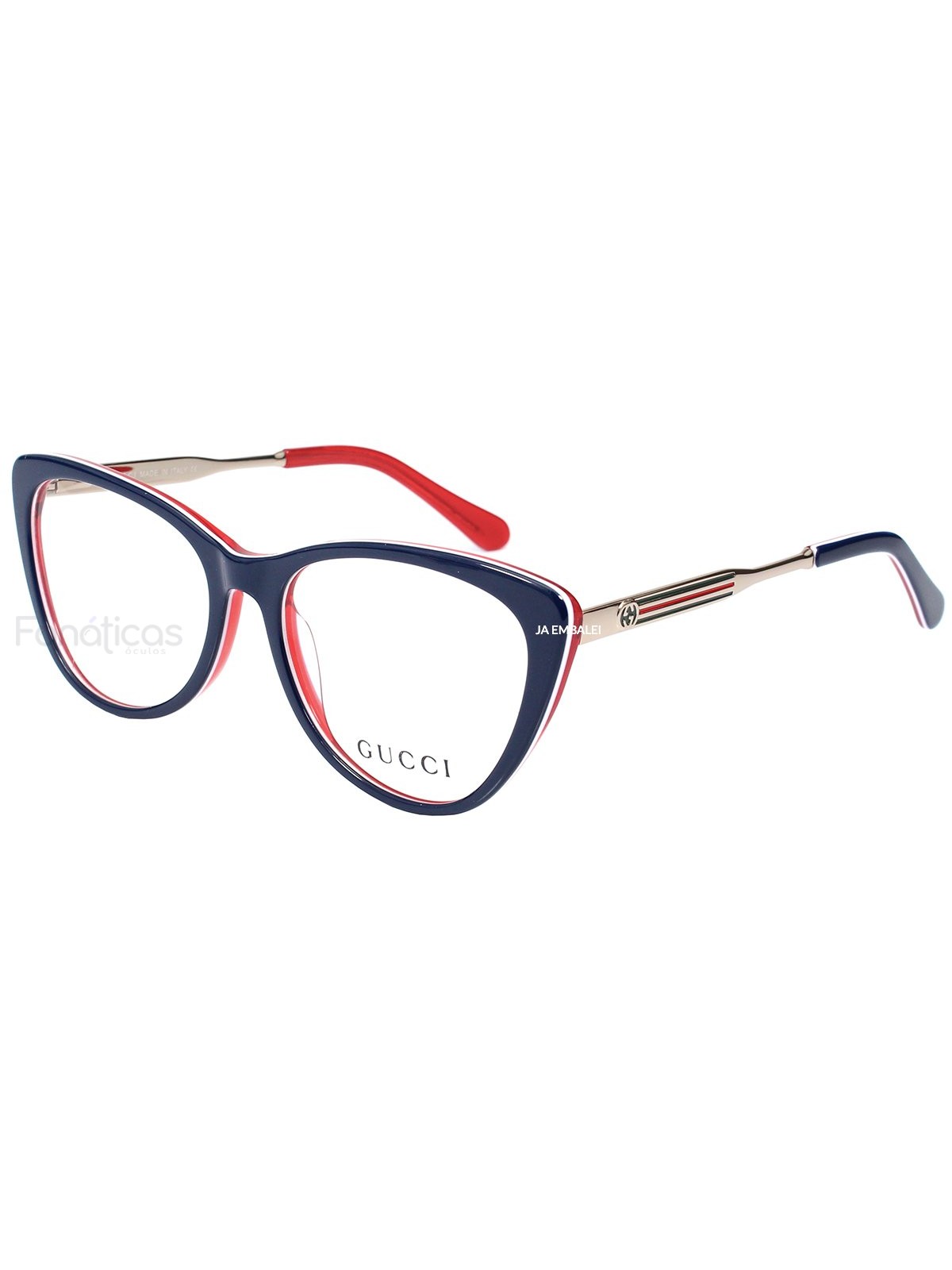 Óculos Armação de Grau GG3126 - Azul e Vermelho
