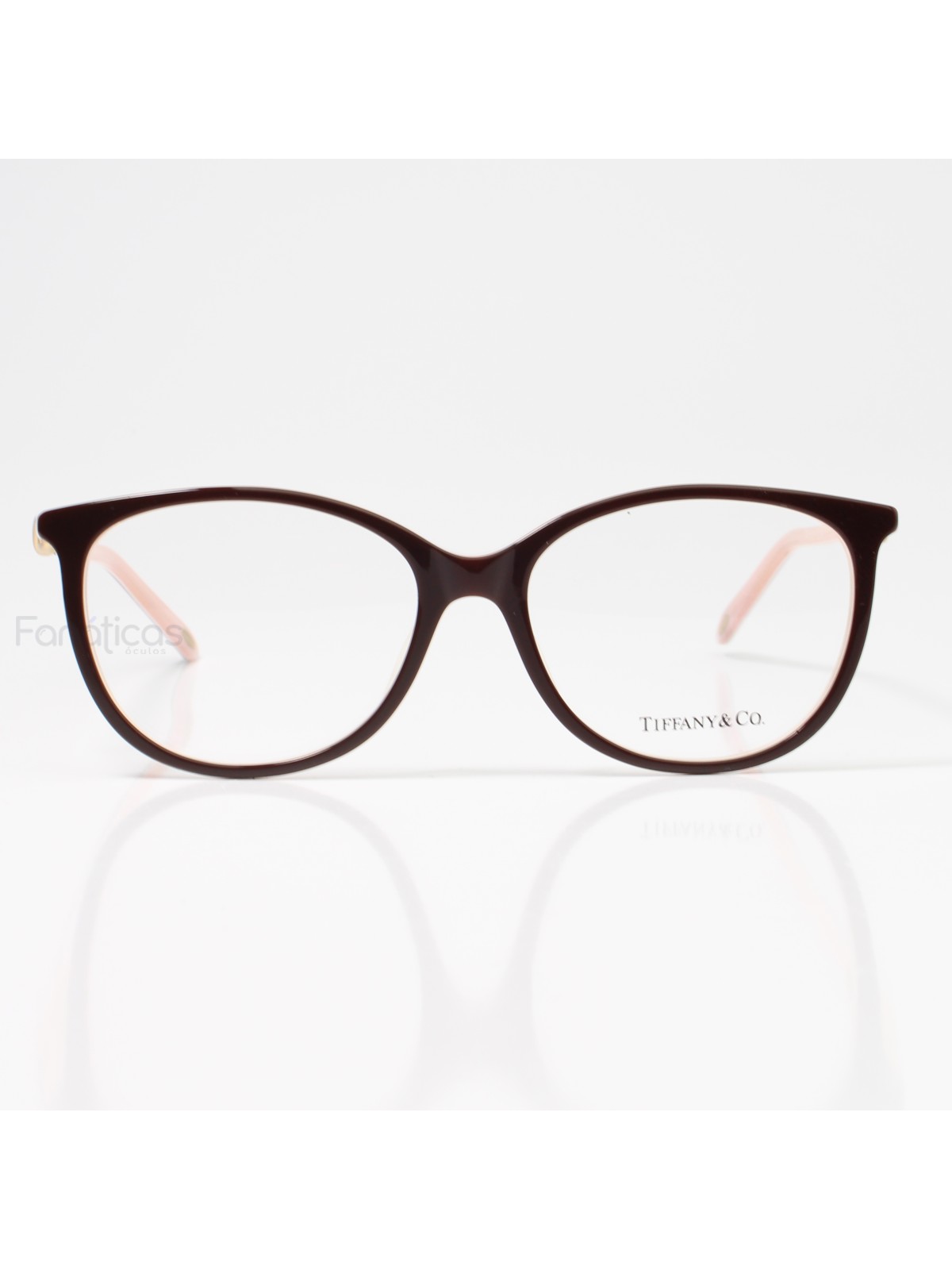 Oculos Armação de Grau Infinito - TF2143-B Fosco - Marrom e Rosa 