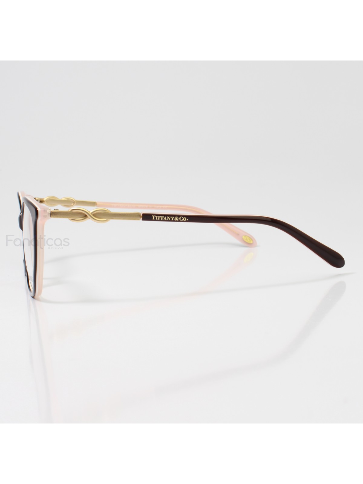 Oculos Armação de Grau Infinito - TF2143-B Fosco - Marrom e Rosa 