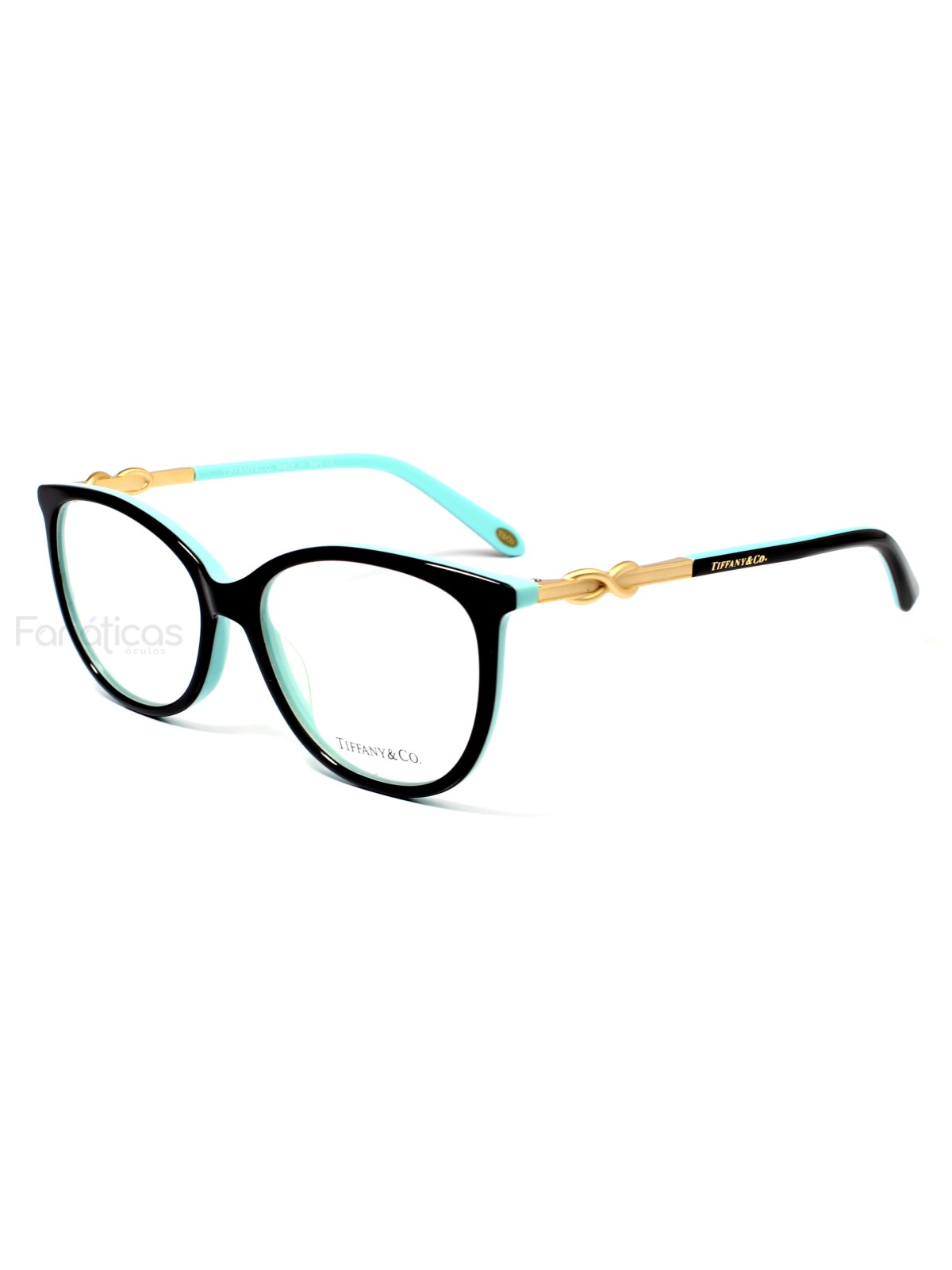 Oculos Armação de Grau Infinito - TF2143-B Fosco - Preto e Azul
