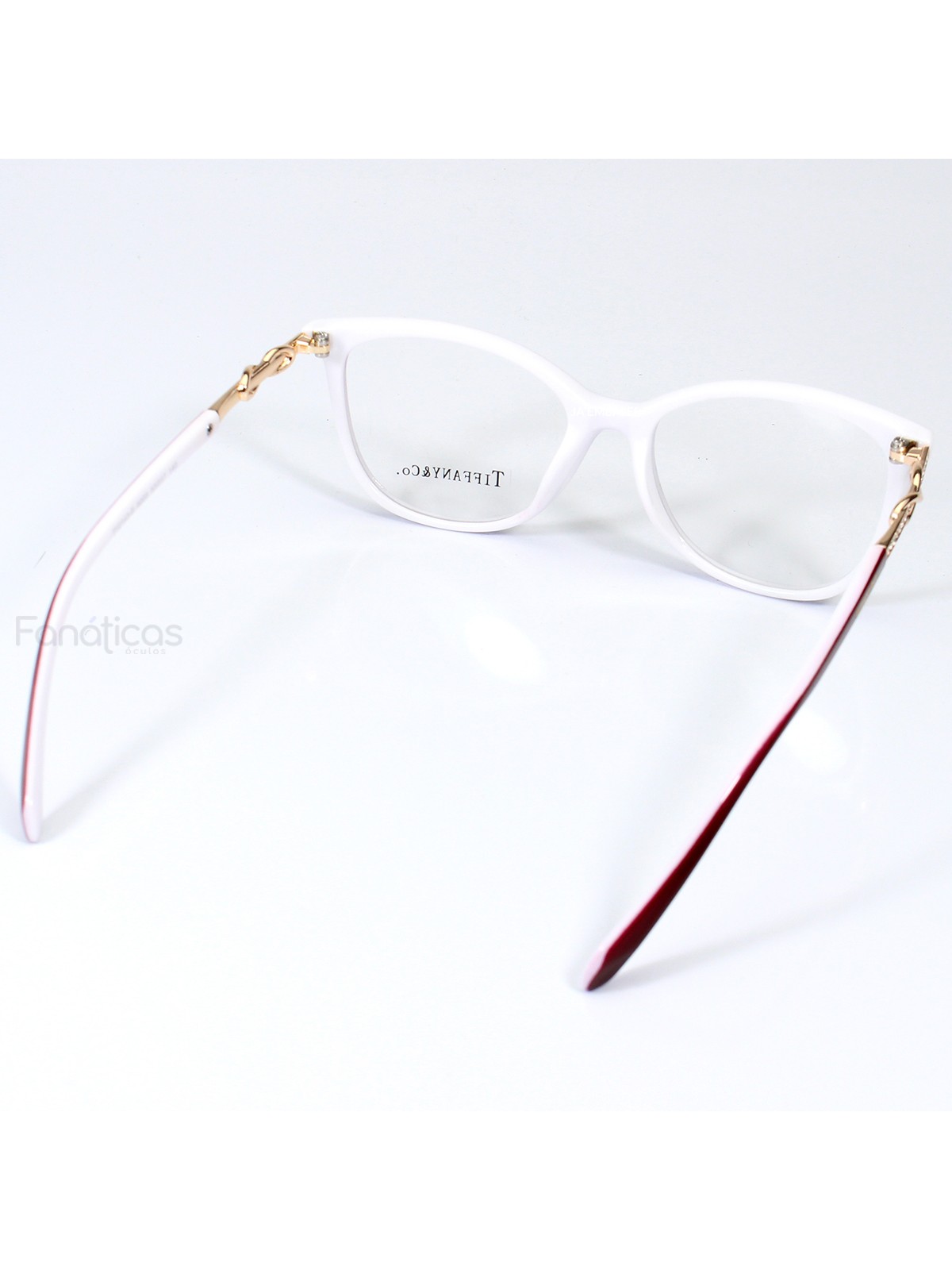 Óculos Armação de Grau Infinito TF2143-B Bordo e Branco