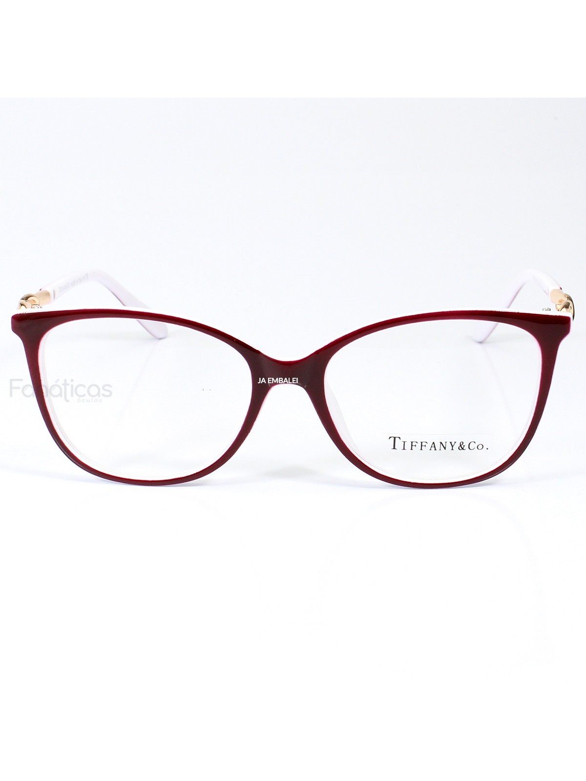 Óculos Armação de Grau Infinito TF2143-B Bordo e Branco