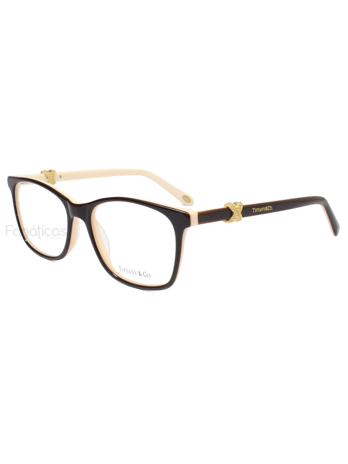 Óculos Armação de Grau Laço - TF2220B 8139 Marrom e Creme