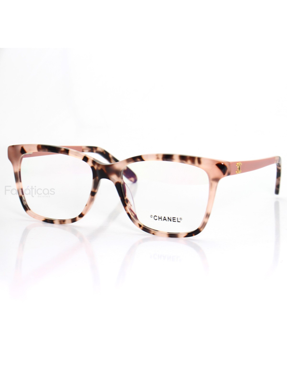 Oculos Armação de Grau X3272 - Tartaruga e Rosa