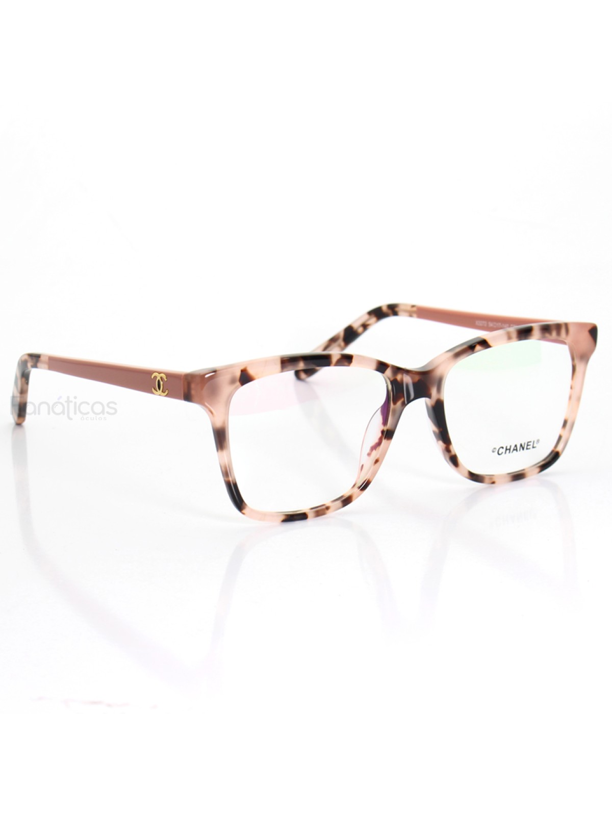 Oculos Armação de Grau X3272 - Tartaruga e Rosa