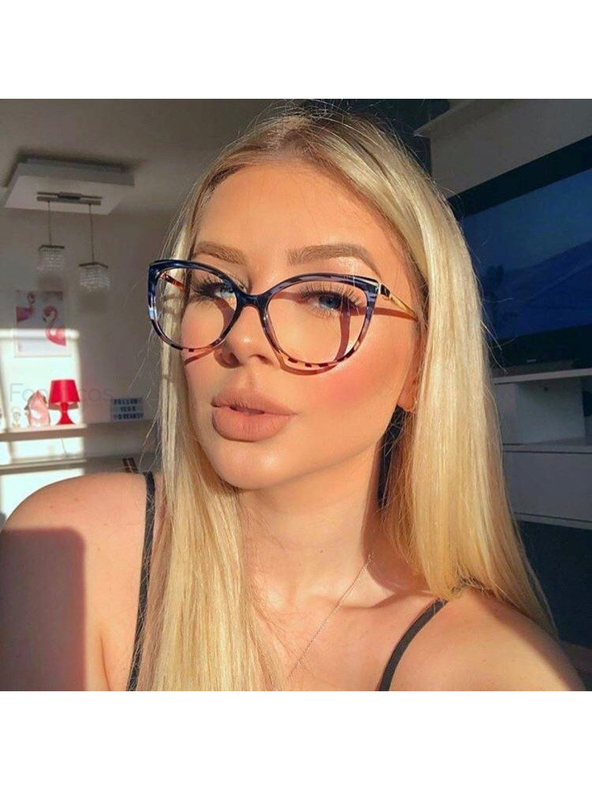 Oculos Armação Para Grau Alita - Azul Degrade