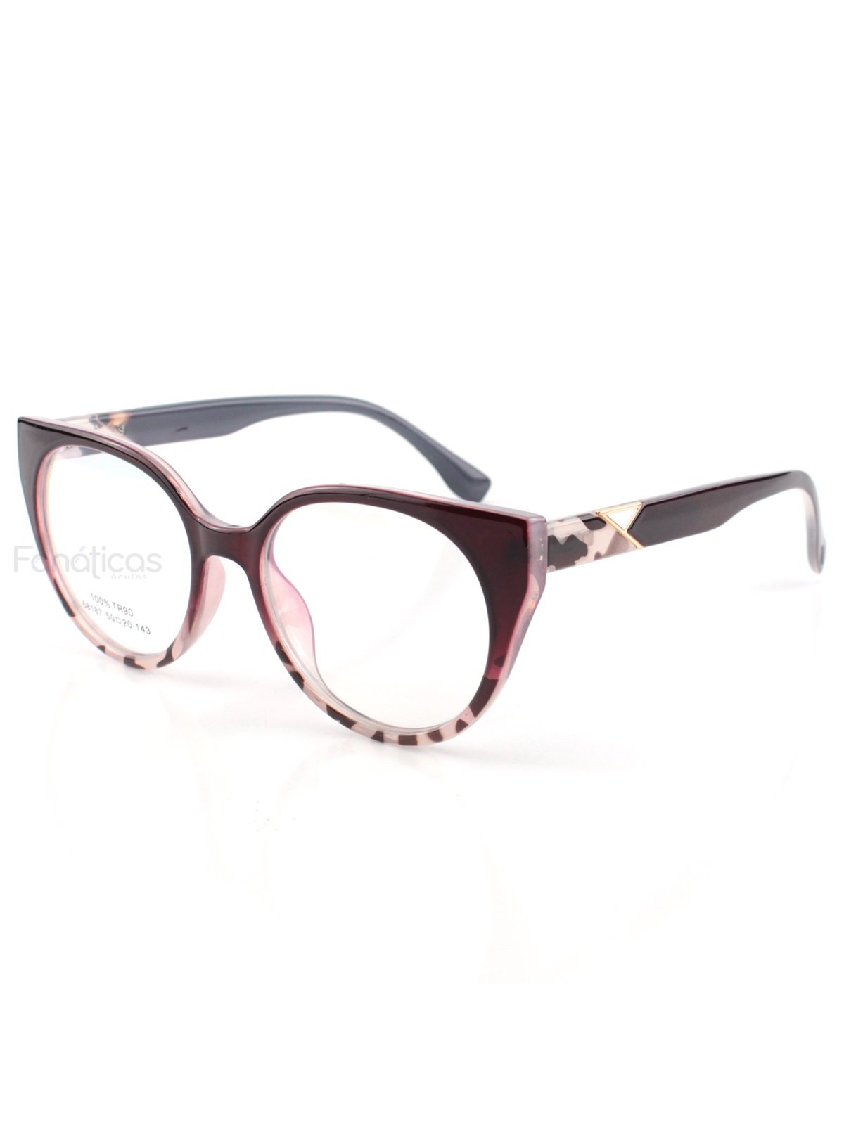 Oculos Armação Para Grau Feel Good - Vinho Degrade