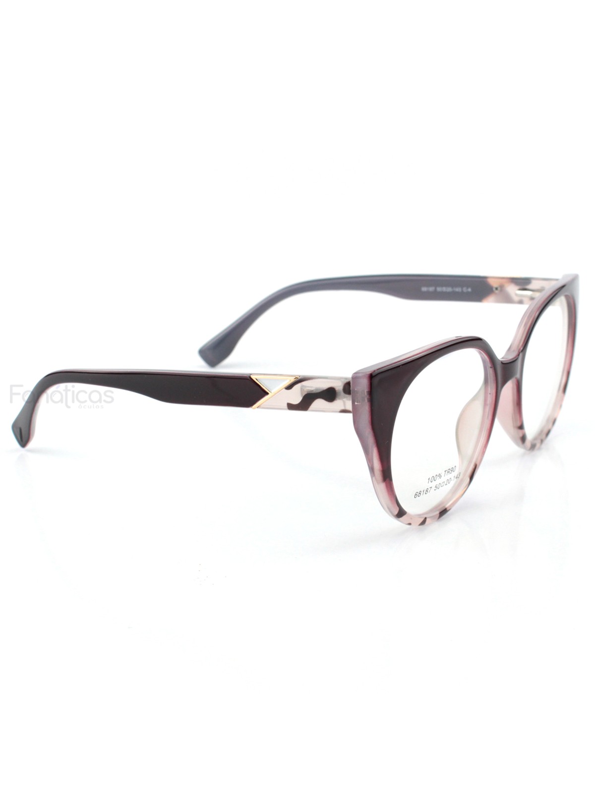 Oculos Armação Para Grau Feel Good - Vinho Degrade