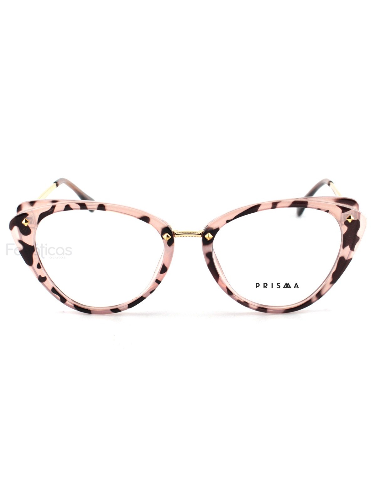Oculos Armação Para Grau Gatinho AH - Rosa Onça