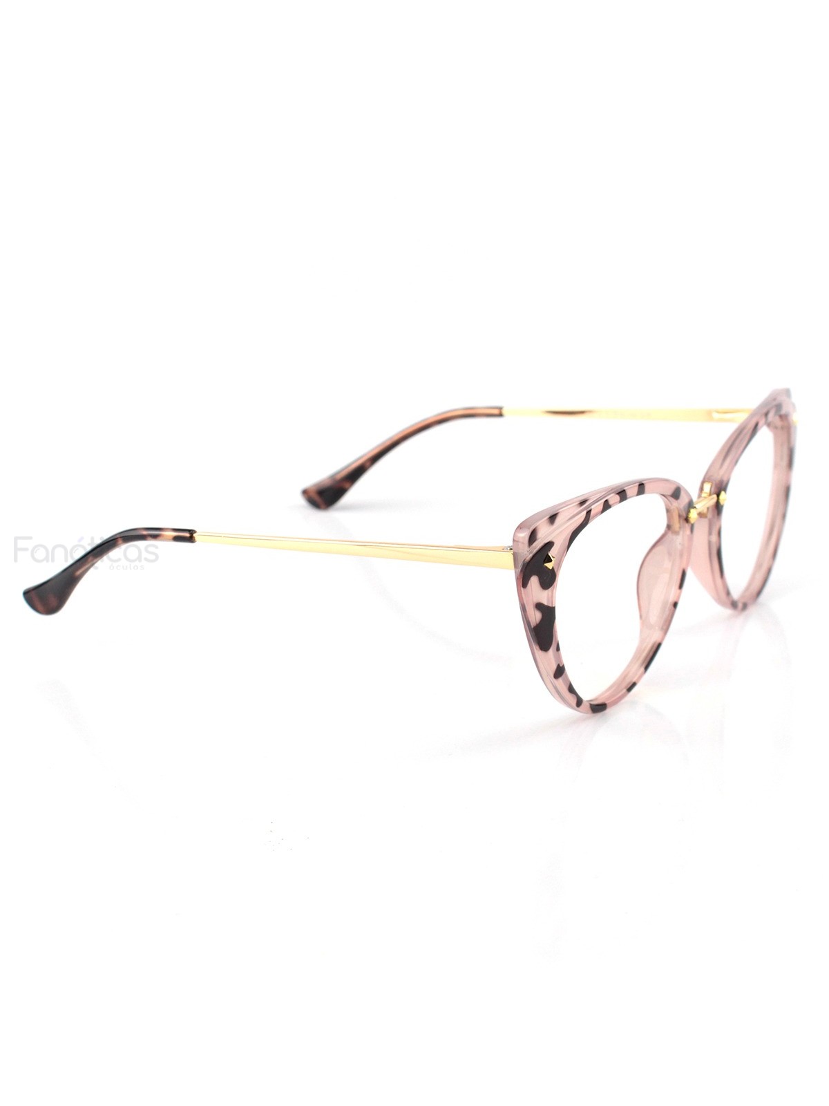 Oculos Armação Para Grau Gatinho AH - Rosa Onça