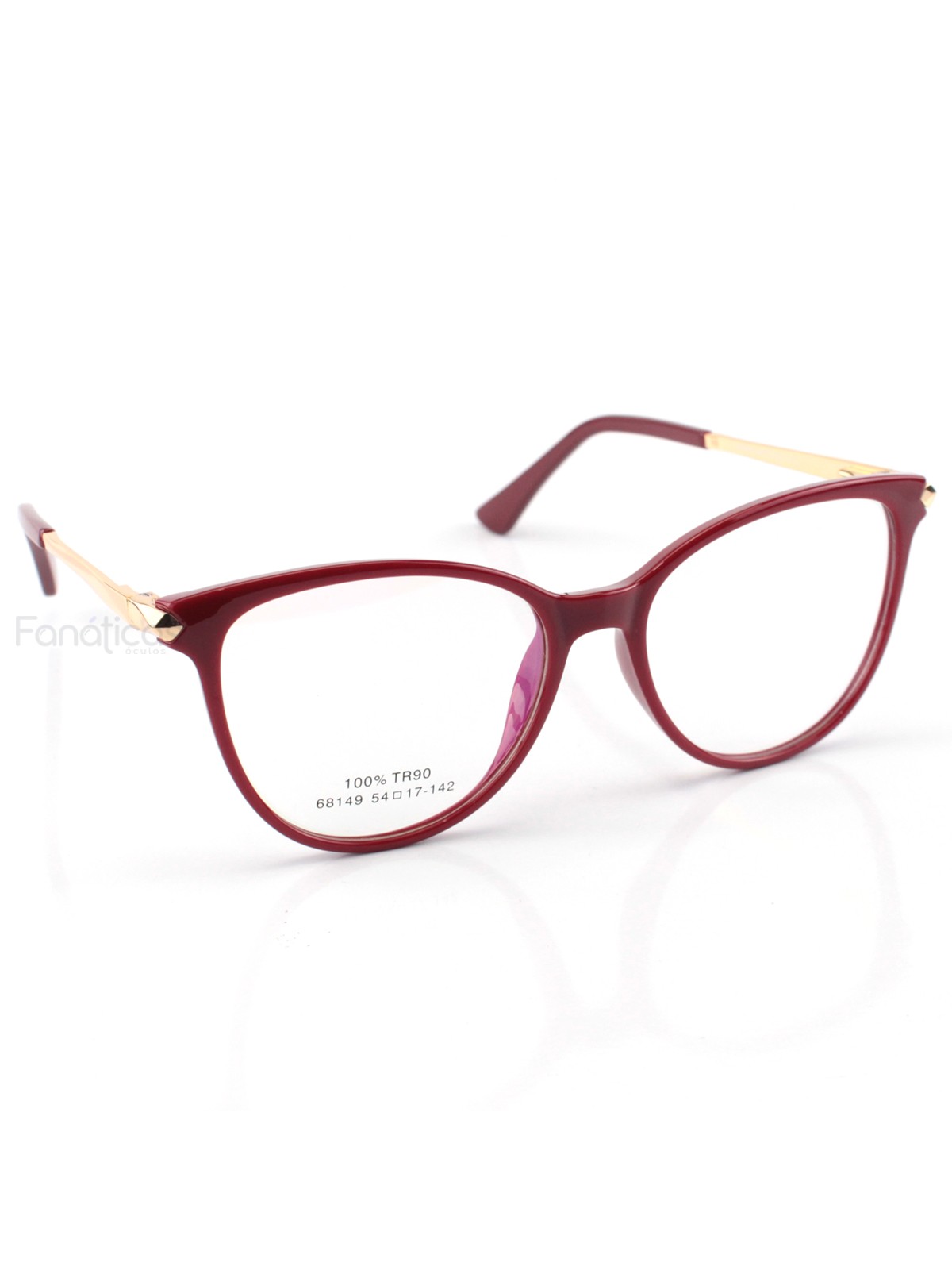 Oculos Armação Para Grau Vênus - Vermelha
