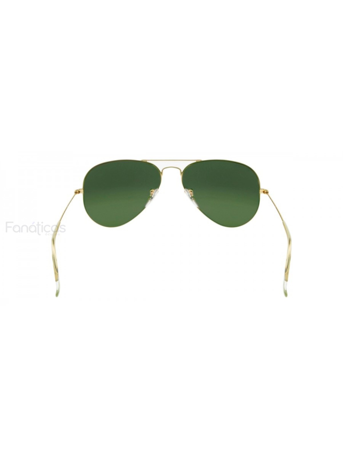 Óculos de Sol Aviador Dourado e Lente Verde Escura
