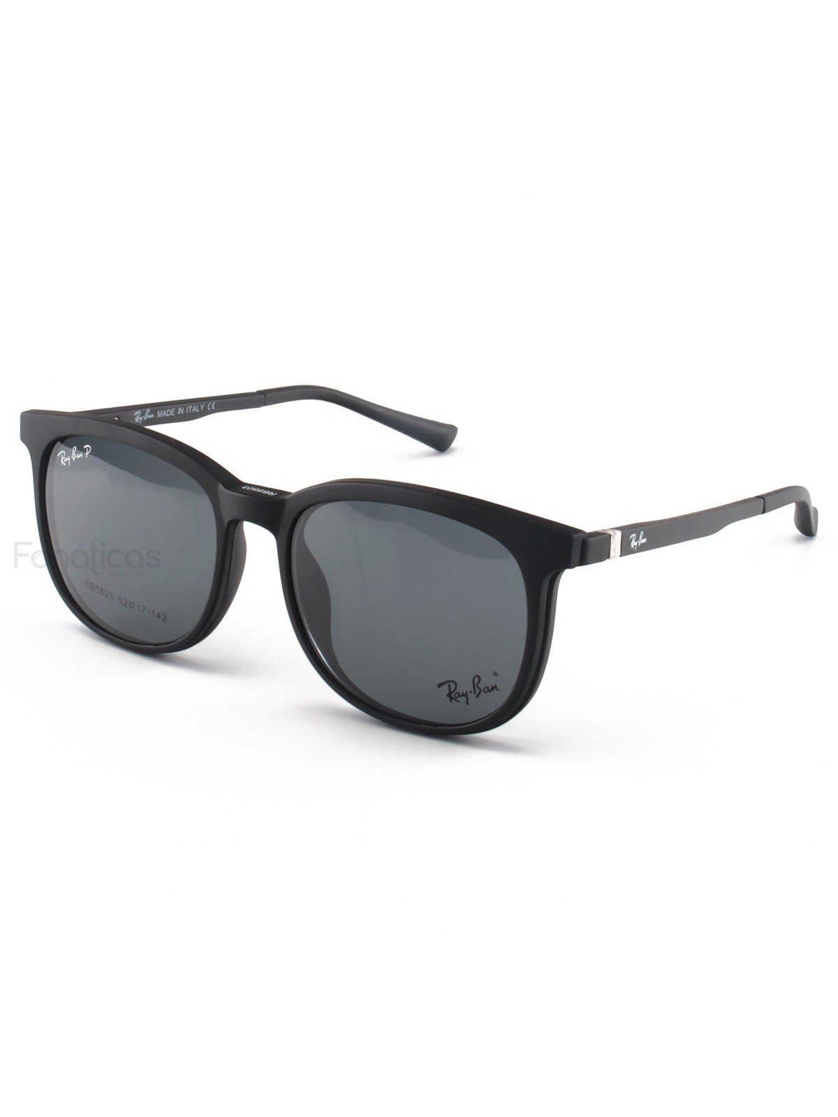 Armacao de Óculos Clipon Arredondada RB5823 Preta