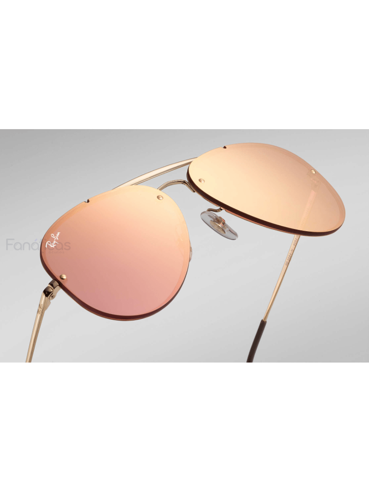 Óculos de Sol Blaze Aviator RB3584N Dourado e Rosa