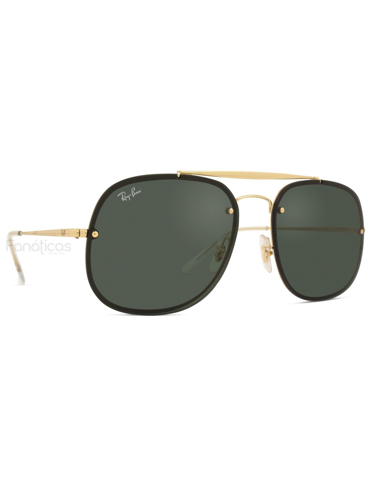 Óculos de Sol Blaze General RB3583N Dourado Lente Verde G15