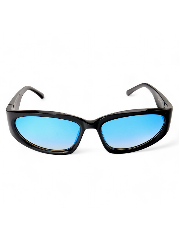 Óculos De Sol Esportivo Brusk Preto e Azul