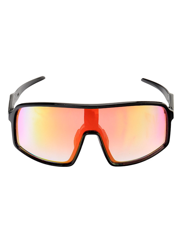 Óculos De Sol Esportivo Cougar Preto e Lente Laranja Bicolor