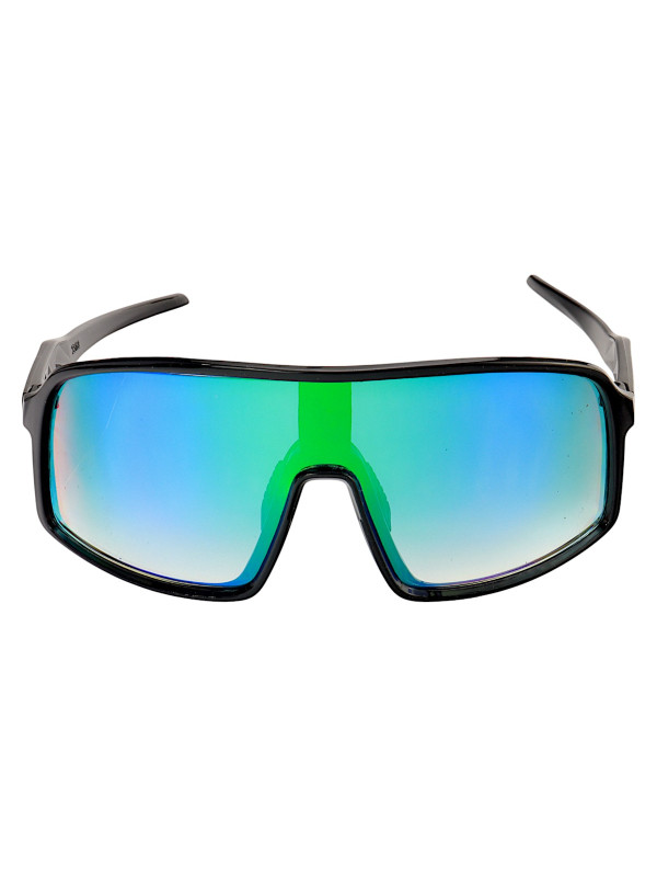 Óculos De Sol Esportivo Cougar Preto e Lente Verde Bicolor