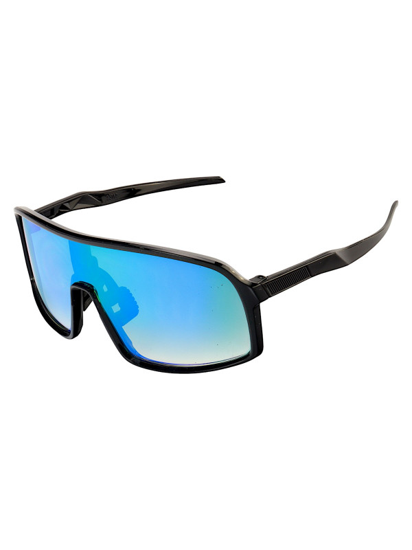 Óculos De Sol Esportivo Cougar Preto e Lente Verde Bicolor