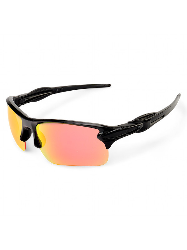 Óculos De Sol Esportivo Stay Preto e Vermelho