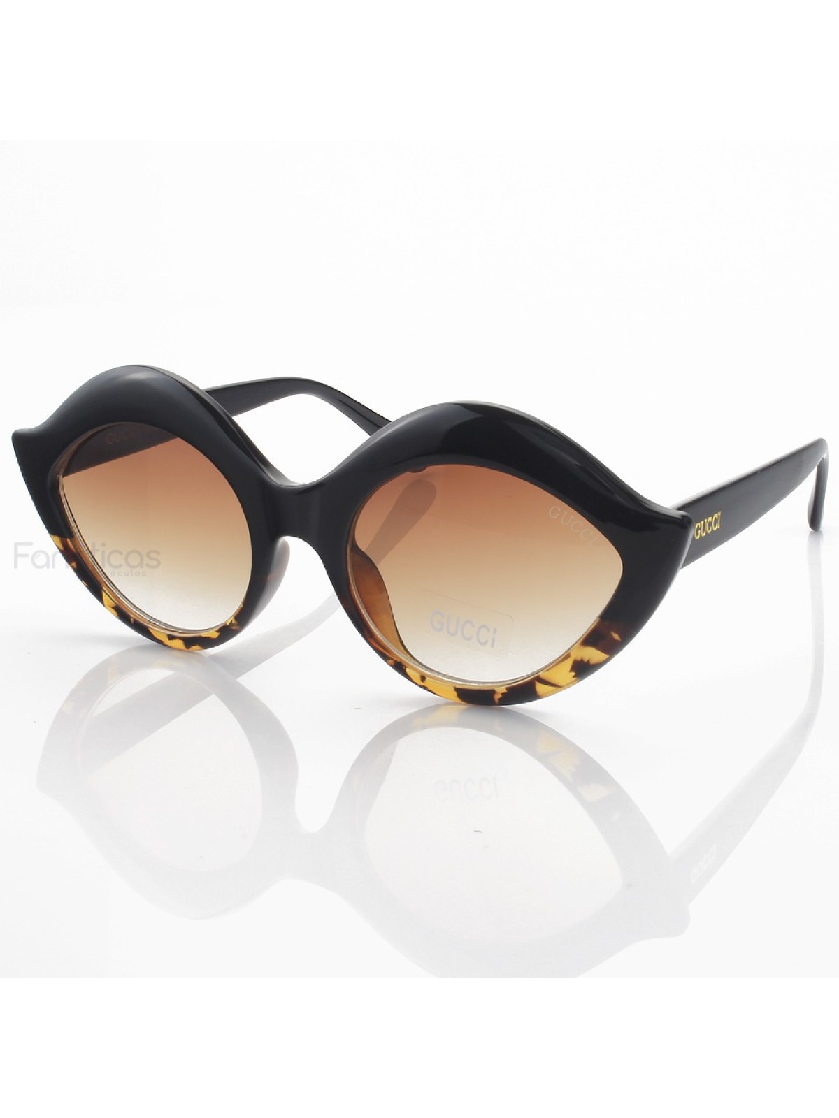 Óculos de Sol GG0085 Preto e Tartaruga