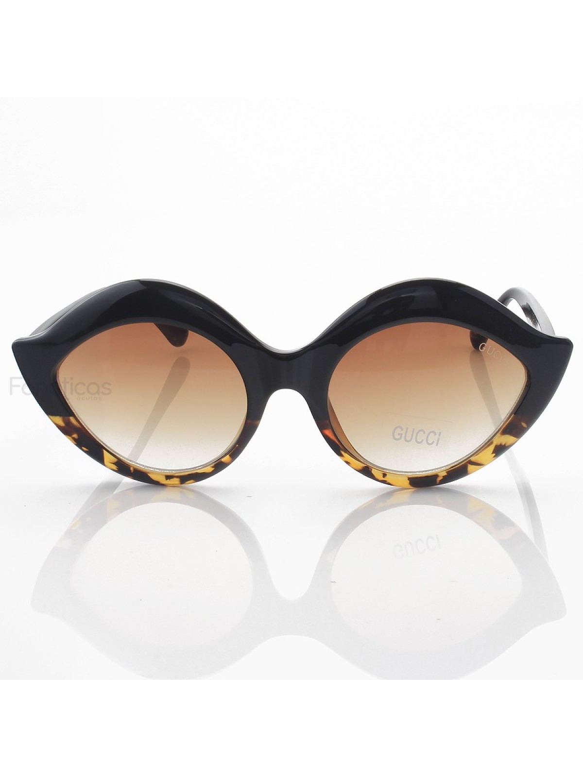 Óculos de Sol GG0085 Preto e Tartaruga