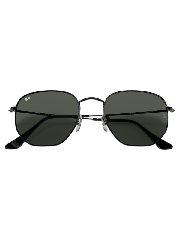 Óculos de Sol Hexagonal Preto e Lente G15 RB3548