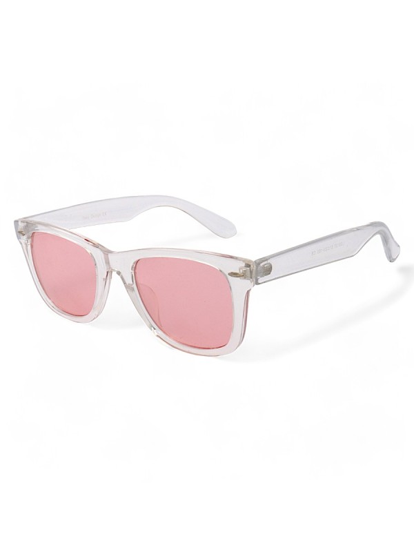 Óculos de Sol Londres Transparente e Rosa